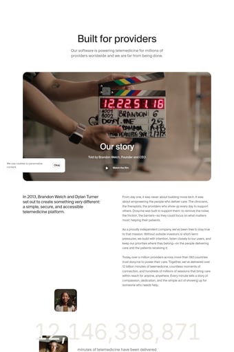 doxy.me landing page