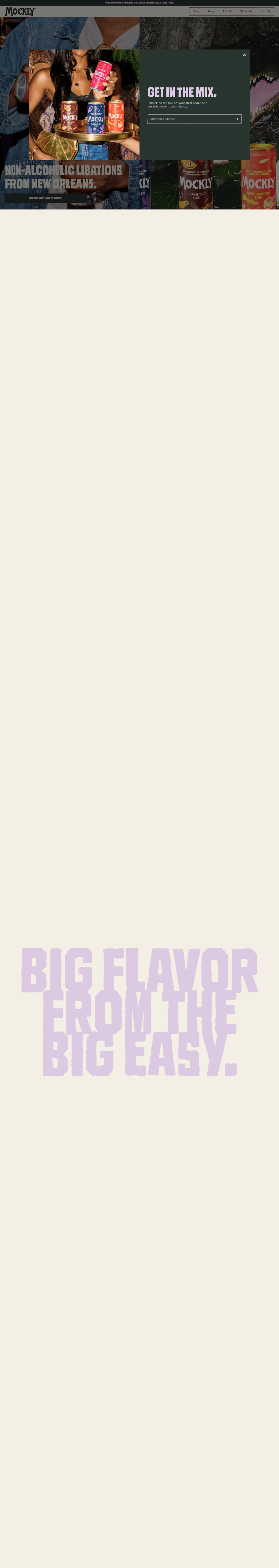 Mockly desktop landing page