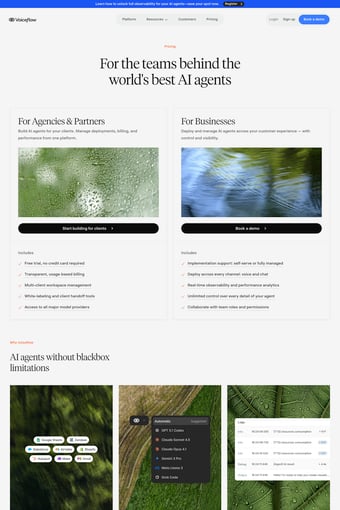 voiceflow.com landing page