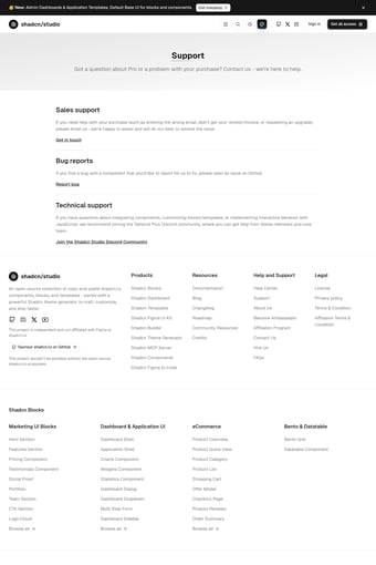 Shadcn Studio landing page