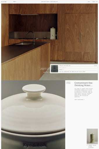 Kyn & Folk landing page
