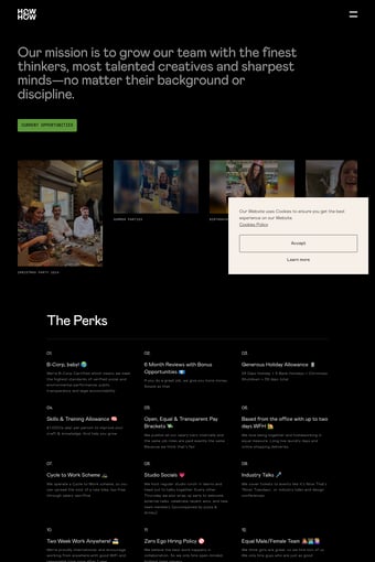 How&How landing page