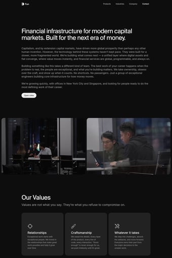 Fun landing page