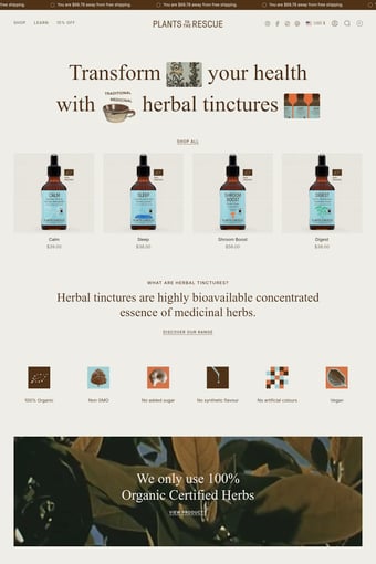 plantstotherescue.co landing page