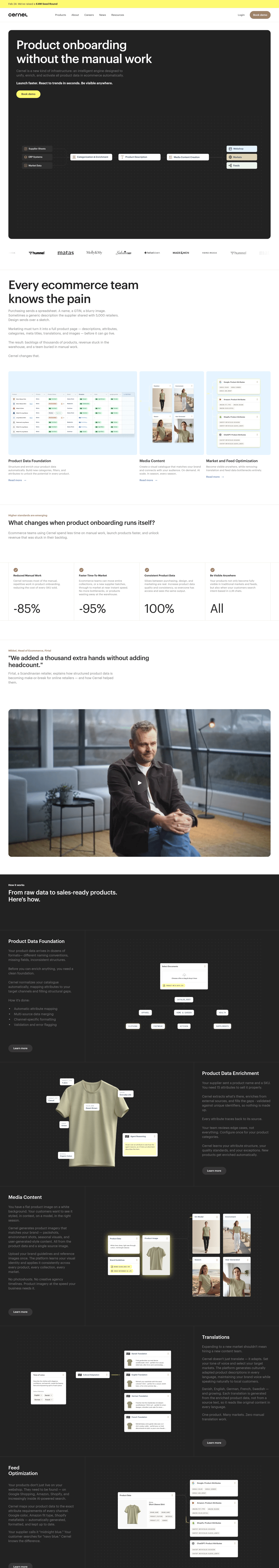 Cernel desktop landing page