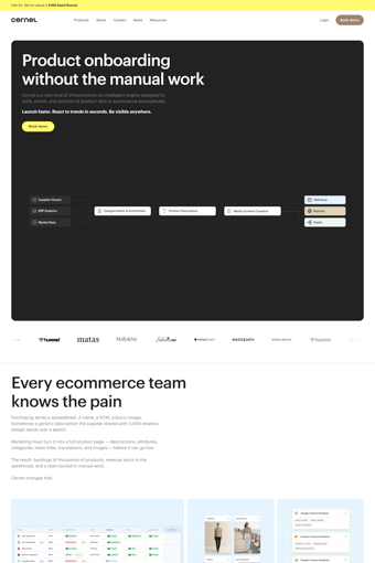 Cernel landing page