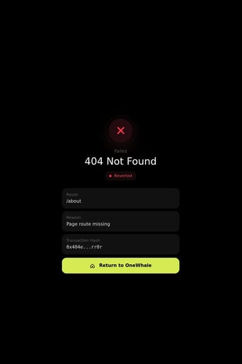 OneWhale — Self-custody wallet built for real usage landing page