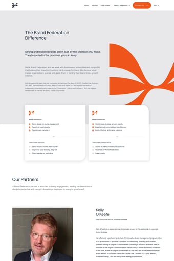 Brand Federation: Strategic Consultancy for Brands landing page