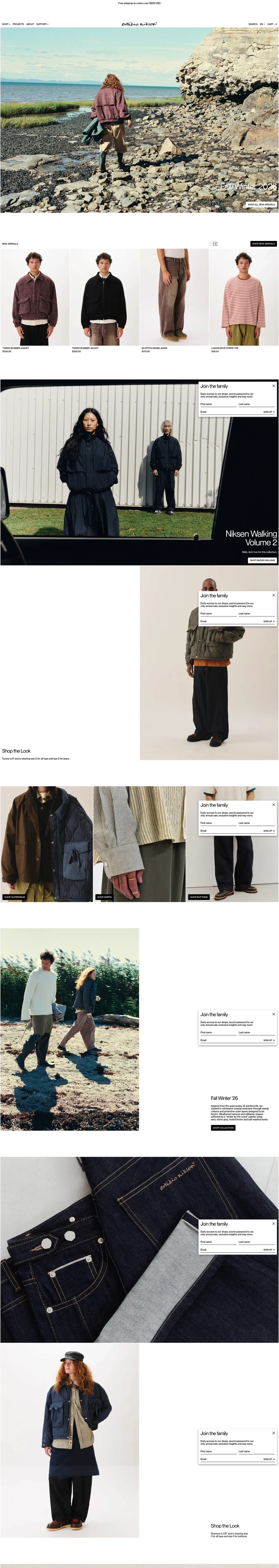Estudio Niksen desktop landing page