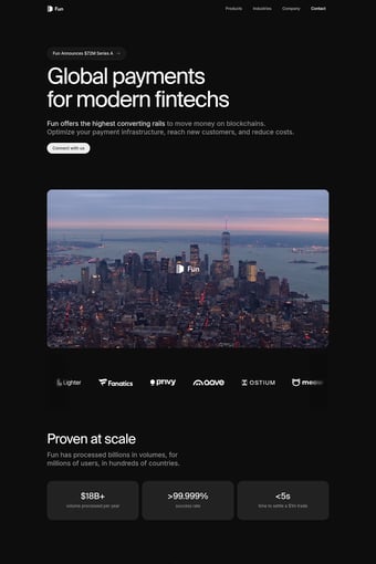 Fun landing page