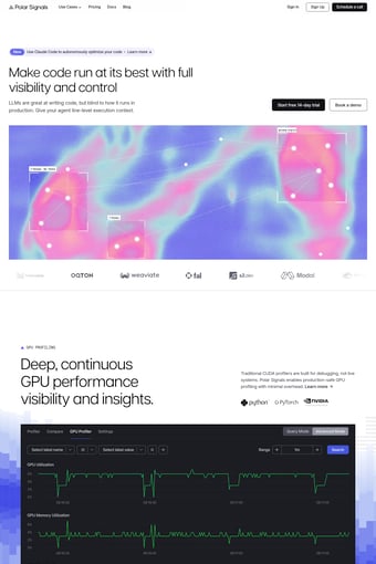 Polar Signals landing page
