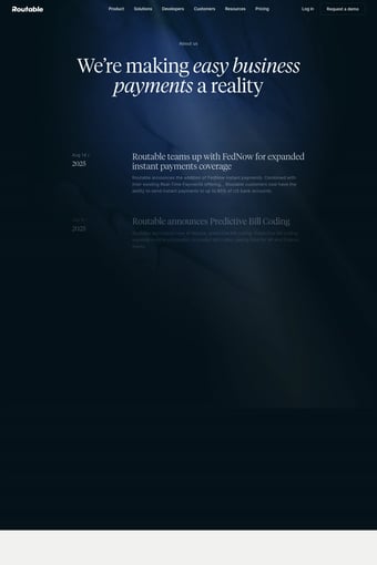 Routable: Mass Payouts, Vendor Management, and AP Automation | Routable landing page