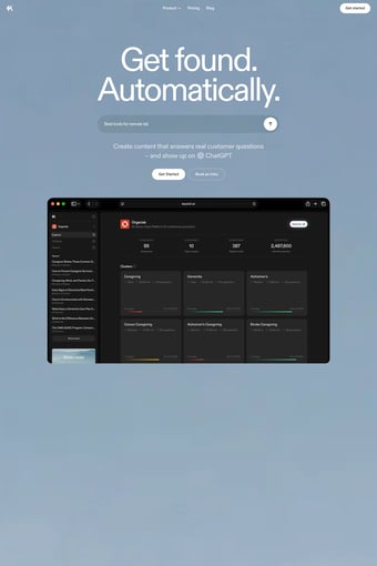 Keytail landing page