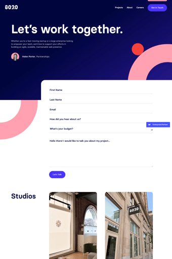 8020 landing page