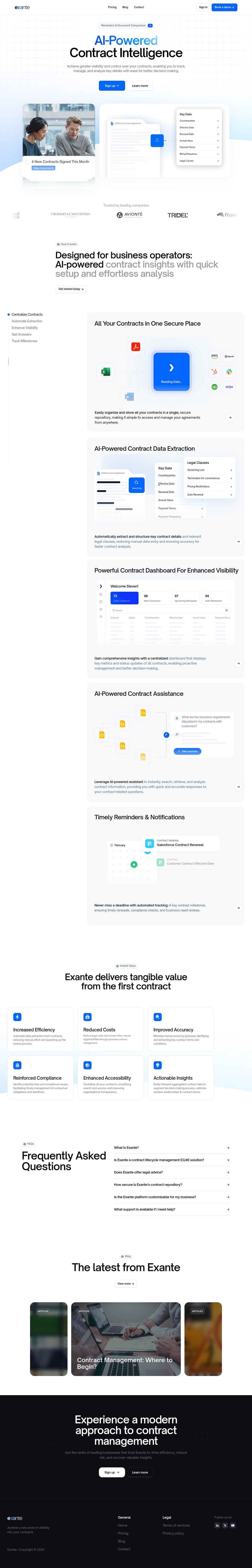 AI desktop landing page