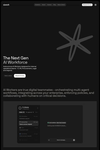 ai.work landing page