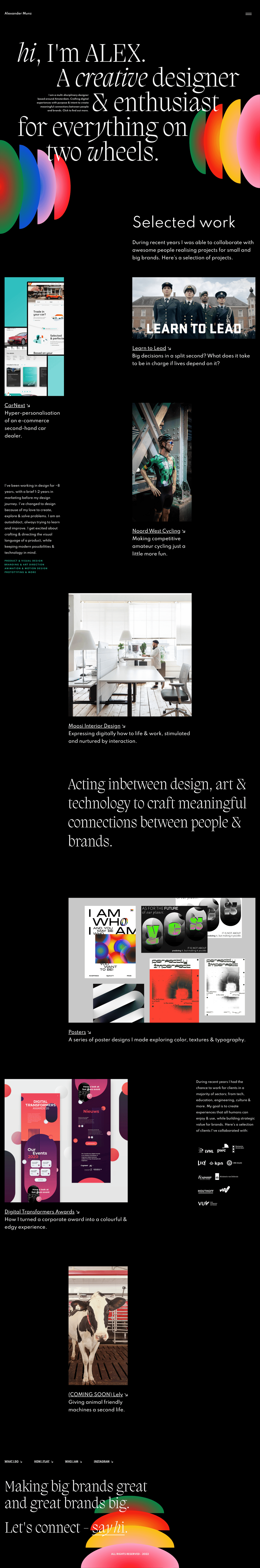 AMUNZ desktop landing page