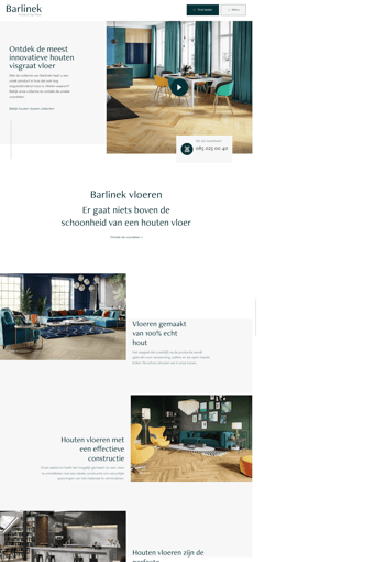 Barlinek Vloeren landing page