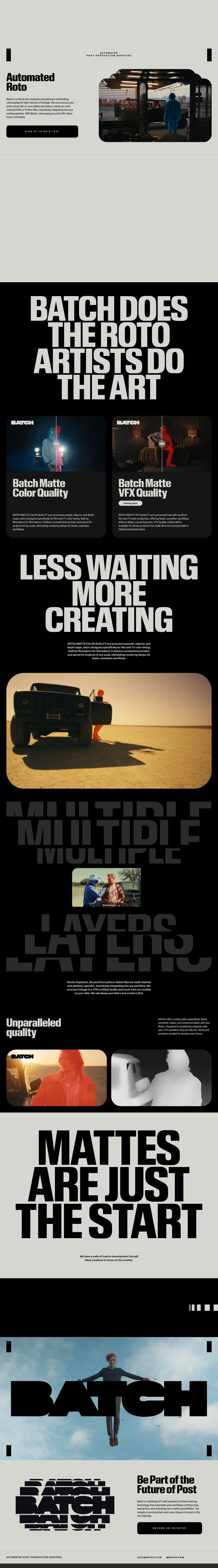 BATCH Automated post desktop landing page