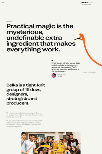 Belka Digitial landing page