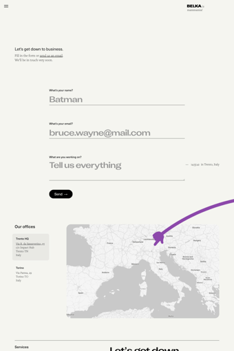 Belka Digitial landing page
