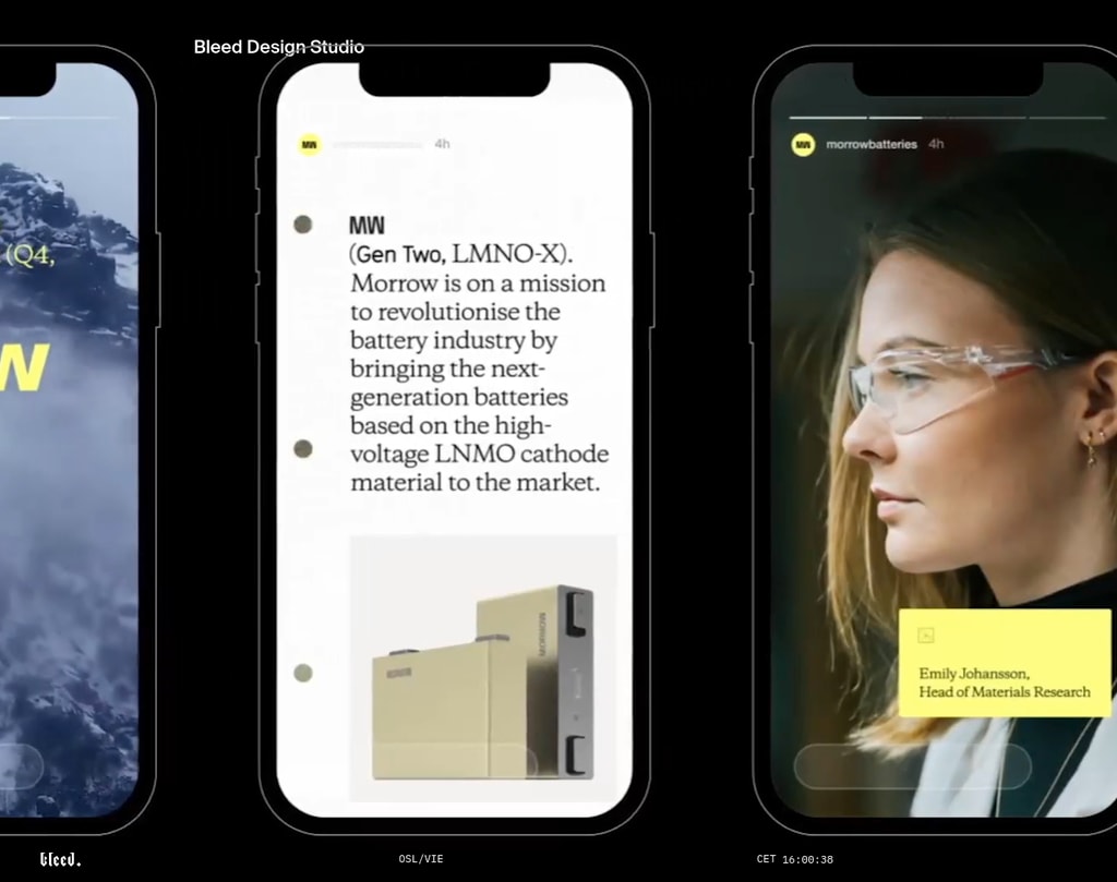Bleed Design Studio desktop landing page
