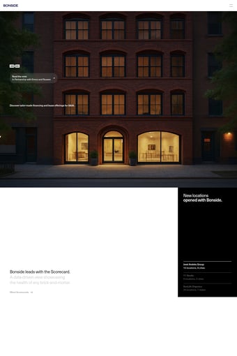 Bonside landing page