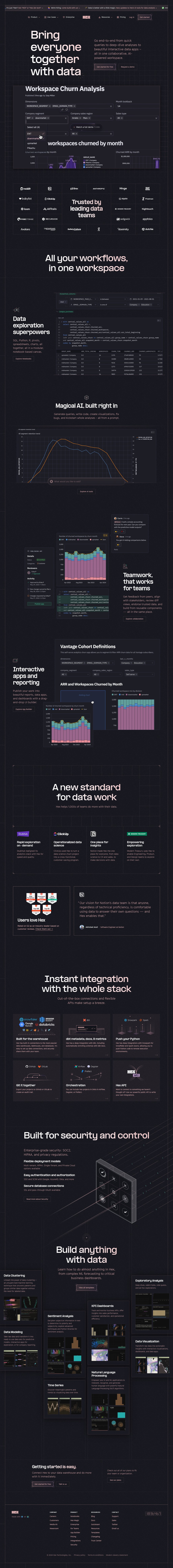 Bring everyone together with data desktop landing page