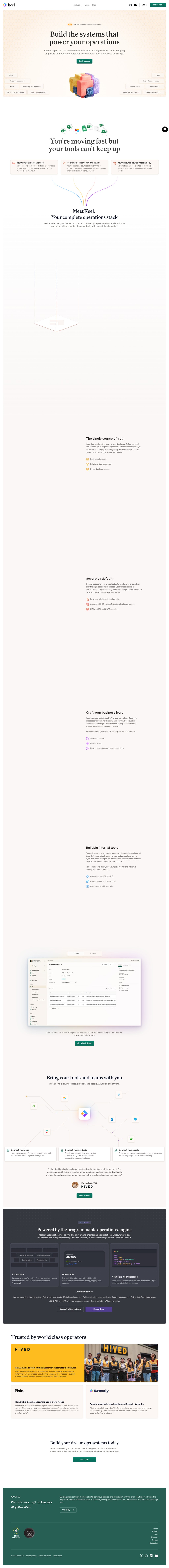 Build the systems that power your operations desktop landing page