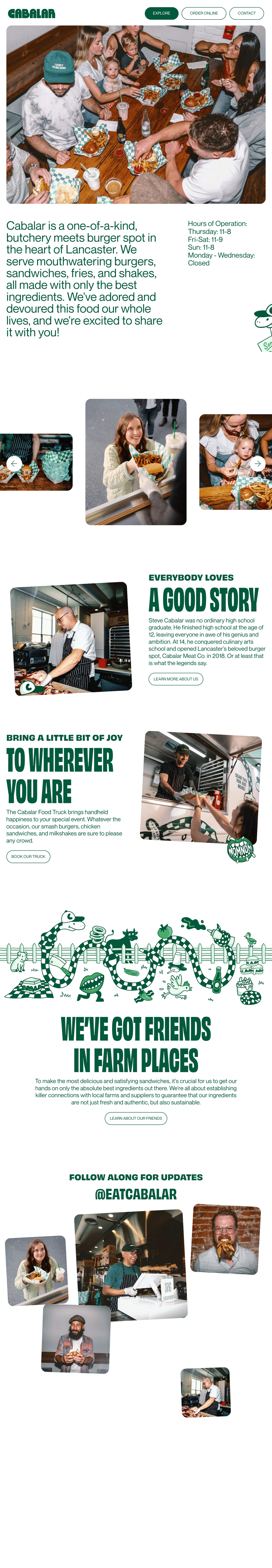 Cabalar desktop landing page