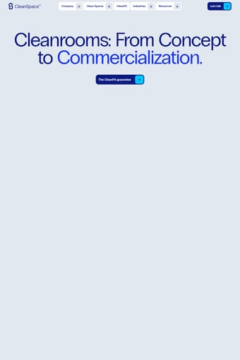 CleanSpace landing page