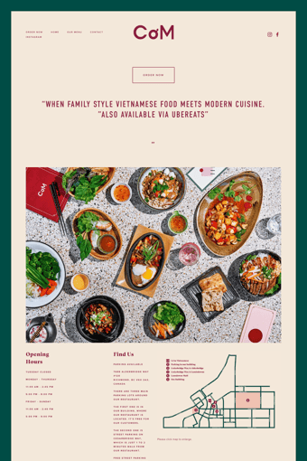 Co'm Vietnamese landing page