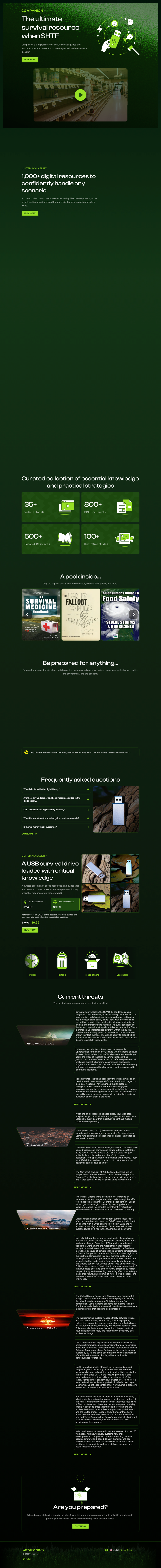 Companion desktop landing page