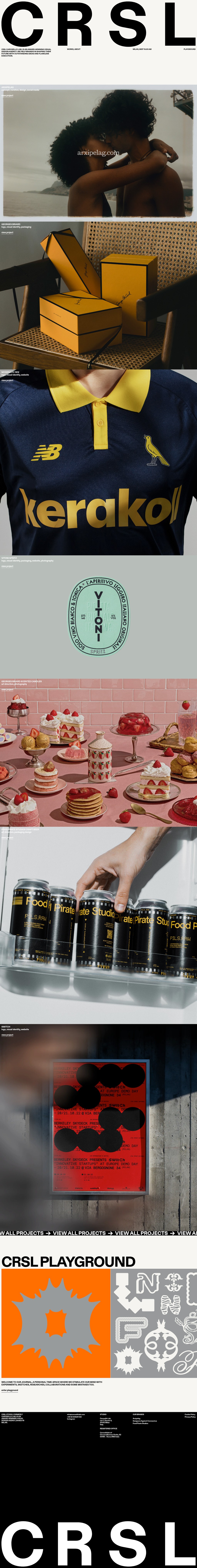 CRSL CAROSELLO LAB desktop landing page