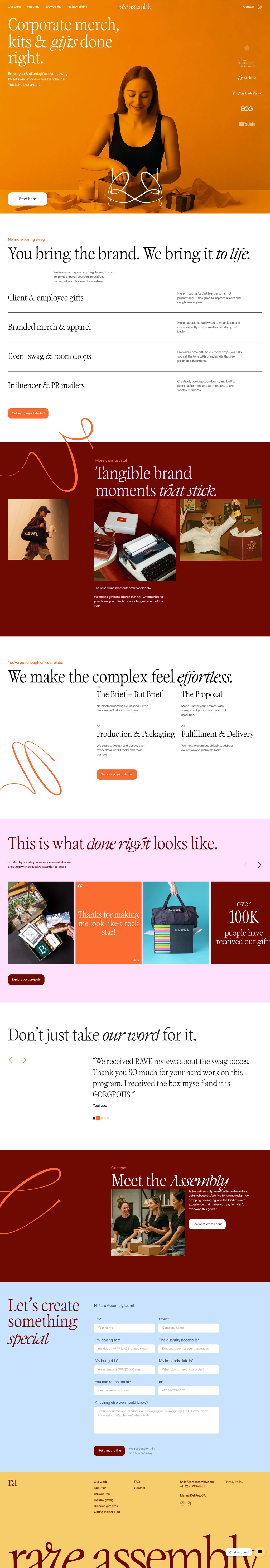 Custom Corporate Gifts & Branded Merch That Stands Out desktop landing page