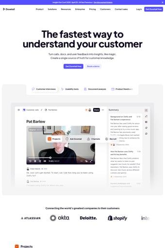 Customer Insights Hub landing page