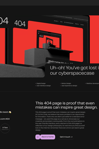 Cut the Code landing page