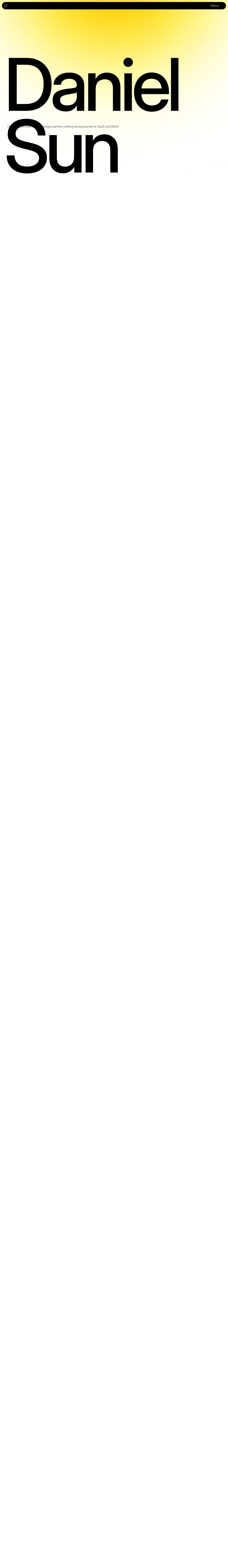 Daniel Sun desktop landing page