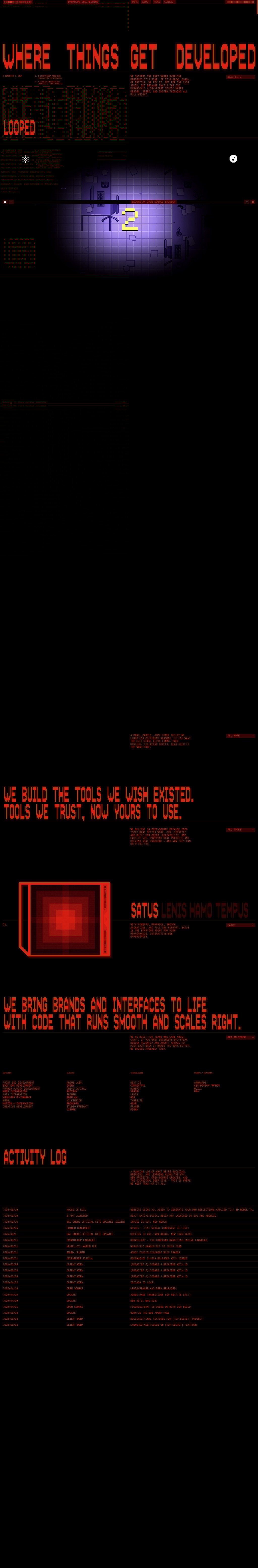 darkroom.engineering desktop landing page