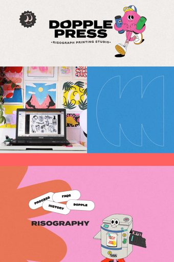 Dopple Press landing page