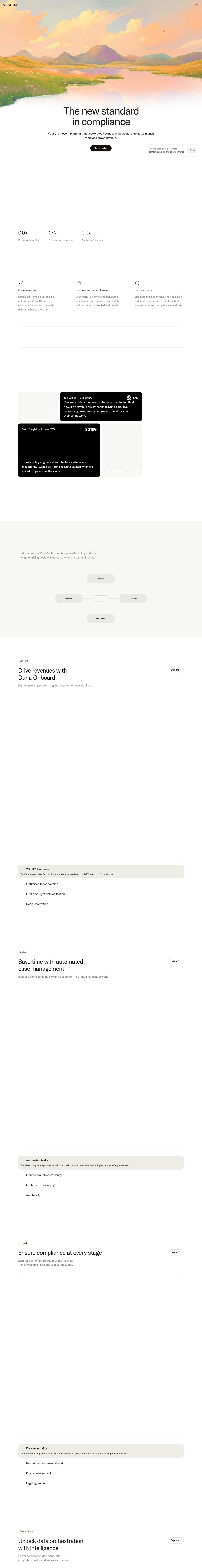 Duna desktop landing page
