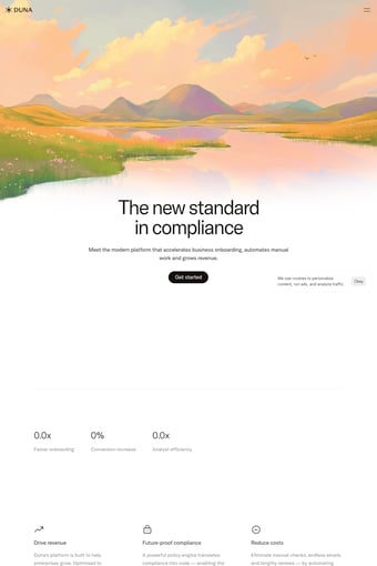 Duna landing page