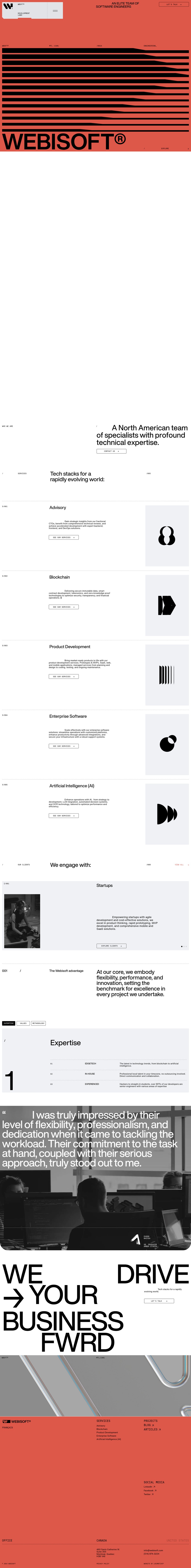 Elite Team of Software Engineers. Leading Edge tech in Web2 and Web3. desktop landing page