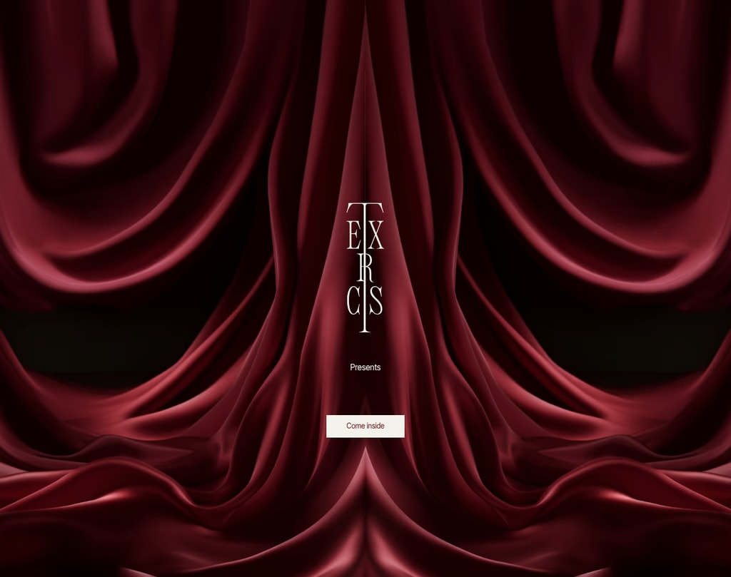 Exrcst.com desktop landing page