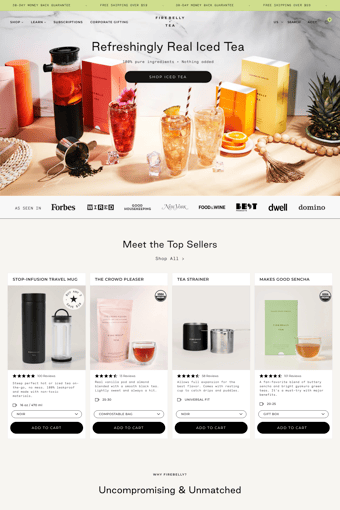 Firebelly landing page