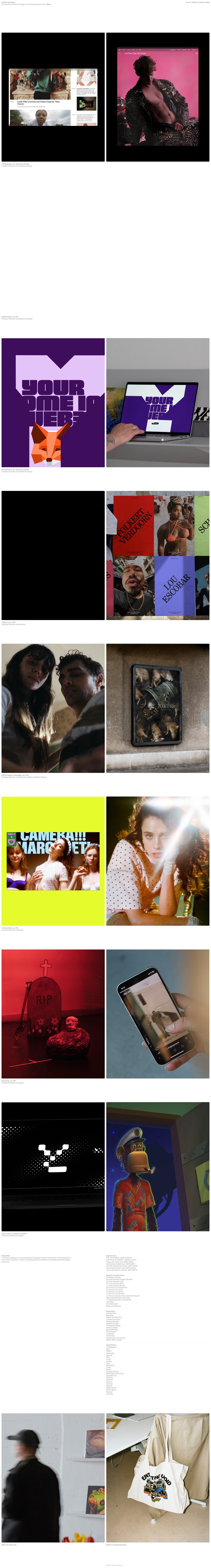 Flavien Guilbaud, Interactive Design Director, and co desktop landing page