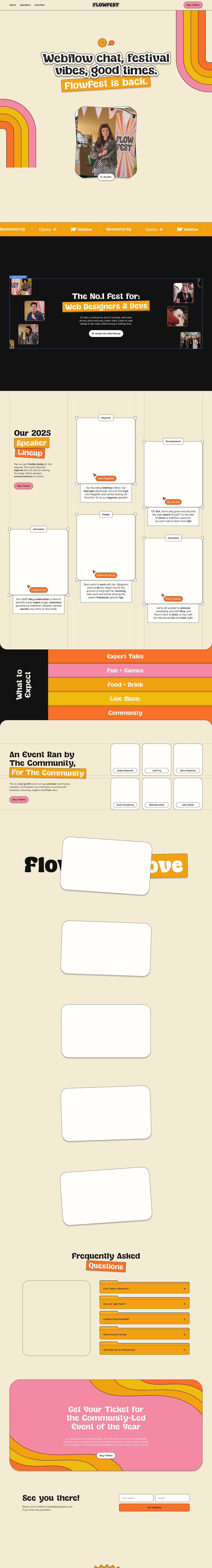 FlowFest 2025  desktop landing page