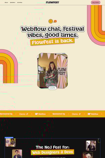 FlowFest 2025  landing page