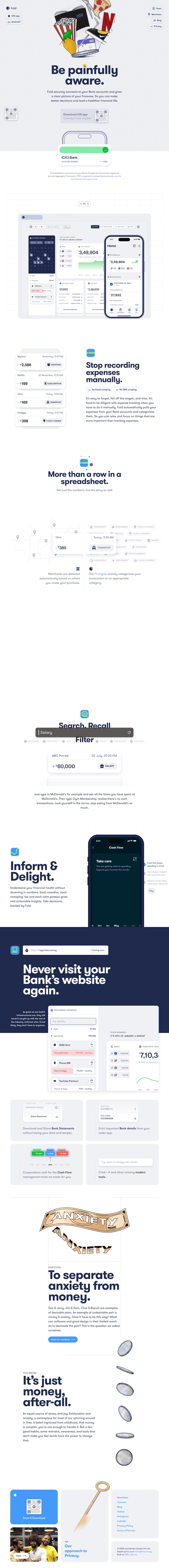 Fold desktop landing page