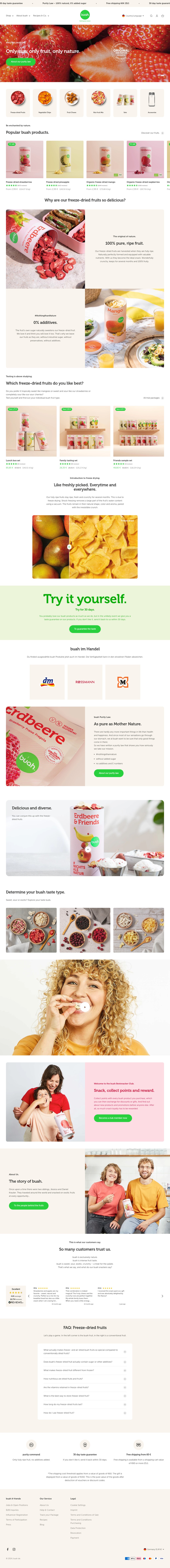 Freeze desktop landing page